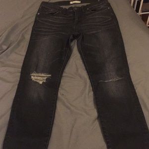 Made well high riser skinny jeans